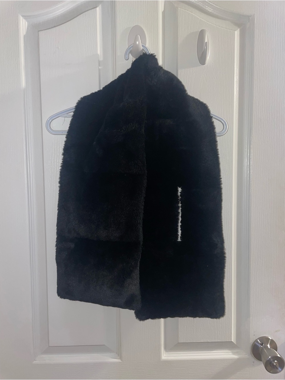 Black Faux Fur Scarf Wrap